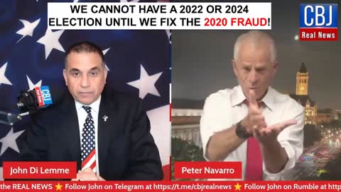 Peter Navarro Talks about How we must fix the Fraud of the 2020 Election...