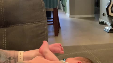 Woman Teaches Baby Tummy Massage and Gas Release Technique