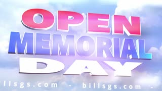 We are open Memorial Day!