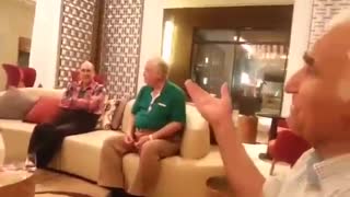 Old Man Sings for His Friends