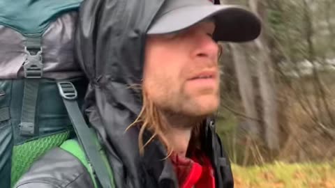 Hiking in the rain