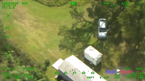 Police Helicopter Video Of Cops Chasing Driver With Stolen Tag