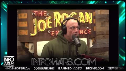 Alex Jones plays Joe Rogan and Aaron Rodgers clip