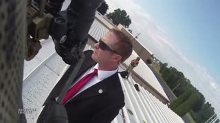 New video from the aftermath on the roof from Trump assassination attempt