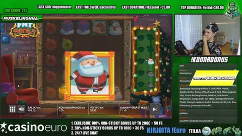 The Fat Santa top 5 RECORD WINS - Streamer win 17.000 € on slot