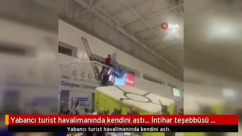 ❌❌❌Russian man tried to hang himself at Antalya airport because of Ukraine
