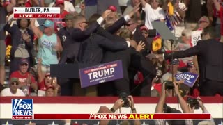 Trump led off stage after '4 or 5 shots' heard at rally