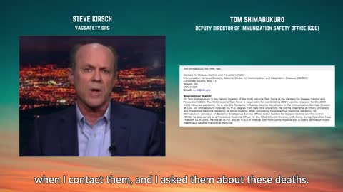 Steve Kirsch Puts the CDC on Notice: "That Can't Happen With a Safe Vaccine"