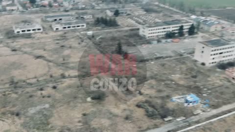 Ukraine War - Burning equipment and Azov base near Mariupol airport