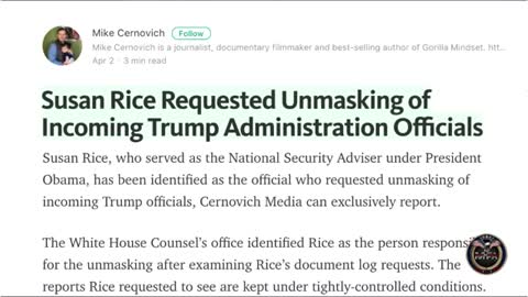 Susan Rice Unmasking Trump
