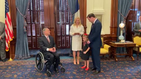 Texas Gov. Greg Abbott Swears In New Justice To State Supreme Court