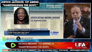 Justice Jackson: 1st Amend. "hamstringing the govt."