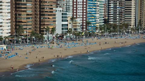 Hotel zone near the seashore