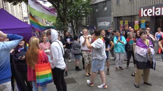 Redruth Cornwall Gay LGBTQIA+ Pride 2022 Roxy Moron Drag Queen