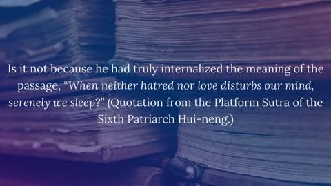 Buddhist Parable 4: Attachment (Neither Hatred nor Love)