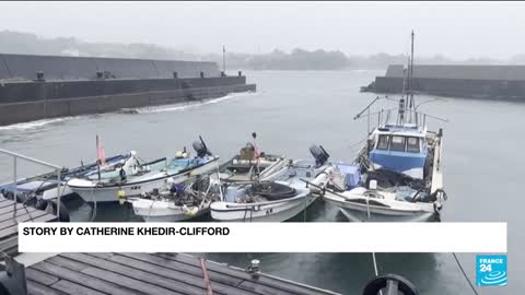 Powerful typhoon hits on Japan's Kyushu island