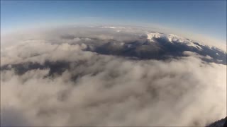 Breathtaking paraglide from Carpathian Mountain peak