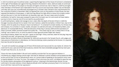 John Selden 1584-1654. | The Erastians, Puritan Profiles