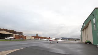 Time Lapse at airport, general aviation
