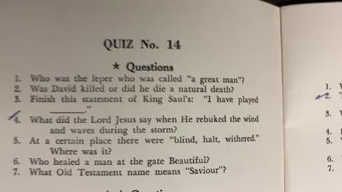 Bible Trivia - Bible Quiz 14 ⭐️