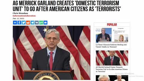 U.S. to Create Anti-Terrorism Team to Hunt Down Americans Who Oppose Gov