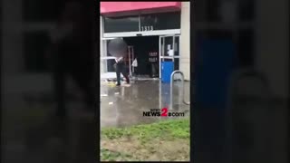 Looters hit the Family Dollar store in Wilmington, NC