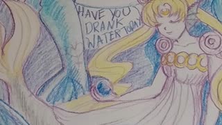 Sailor Moon says: stay hydrated.