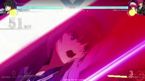 Melty Blood Type Lumina: Akiha Tohno Arc Drive and Last Arc Special Attacks