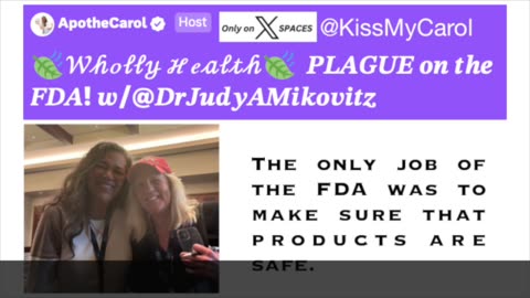 The only job of the FDA was to make sure that products are safe.