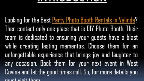 The Best Party Photo Booth Rentals in Valinda