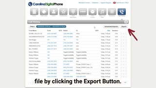 Call History - Scheduled Exports