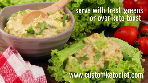 How to make Keto Curry Spiked Tuna & Avocado Salad for Weight Loss.