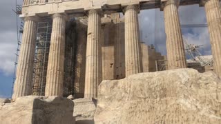 Teacher Joshua James Preaching in Athens, Greece, Acropolis