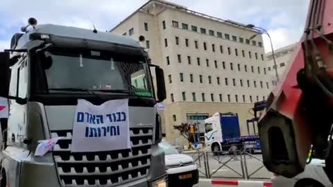 Israeli convoy for freedom rolling into the capital Jerusalem 🙏🏻