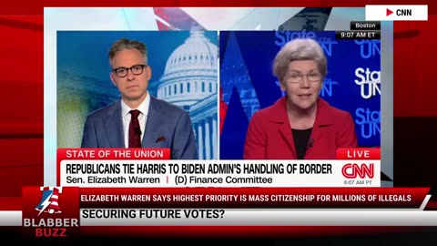 Elizabeth Warren Says Highest Priority Is MASS CITIZENSHIP For Millions Of Illegals