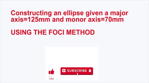 Constructing ellipse using Foci Method