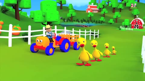 Five Little Ducks | Childrens Song For Kids | Nursery Rhyme For Baby by Farmees