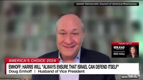 🌀🎙️ Spinning Doug Emhoff: Awkward CNN Interview as "Husband of Vice President"