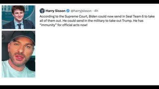 Harry Sisson democratic operative threatens Trump on X-Twitter-he is explained the consequences