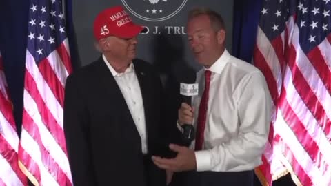 Interview with President Donald J Trump - Save America Rally