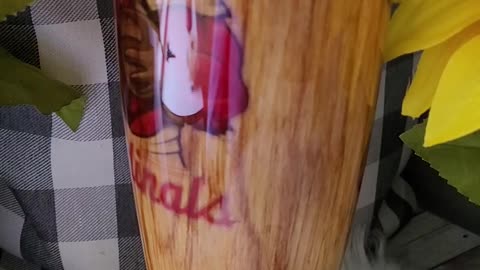 30oz Cardinals baseball bat tumbler