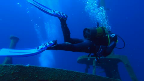 Divers found something like a ship which was very old.