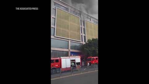 Deadly fire engulfs shopping mall in southwestern China