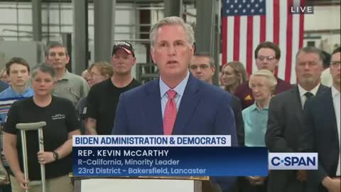 Rep McCarthy HAMMERS Biden For Comments On Political Opposition