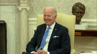 Biden LAUGHS as His Staffers SCREAM at Reporters to Leave