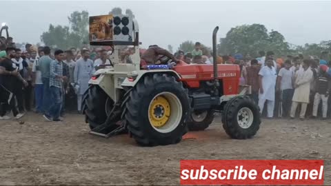 Driver shows stunt skills with A Swaraj tractor 855