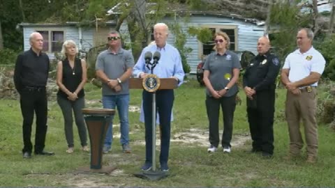 Biden in Florida: "Nobody can deny the impact of climate crisis. Nobody intelligent can deny the impact of a climate crisis anymore."
