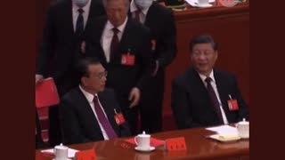 Former Chinese leader Hu Jintao unexpectedly escorted out of Party Congress.