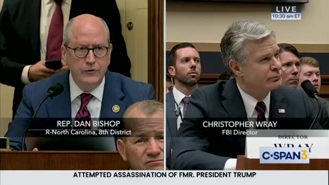 🚨 Rep. Dan Bishop Questions FBI Director Wray on Trump Assassination Attempt Security Lapses! 💥