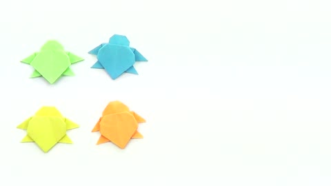 Making an Origami Turtle tutorial (easy - single sheet)